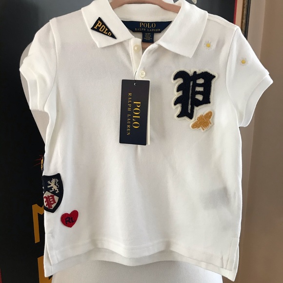 Ralph Lauren Iconic Crest Daisy Heart White Polo - Picture 12 of 12